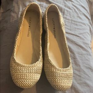 Almost new woven ballet flats